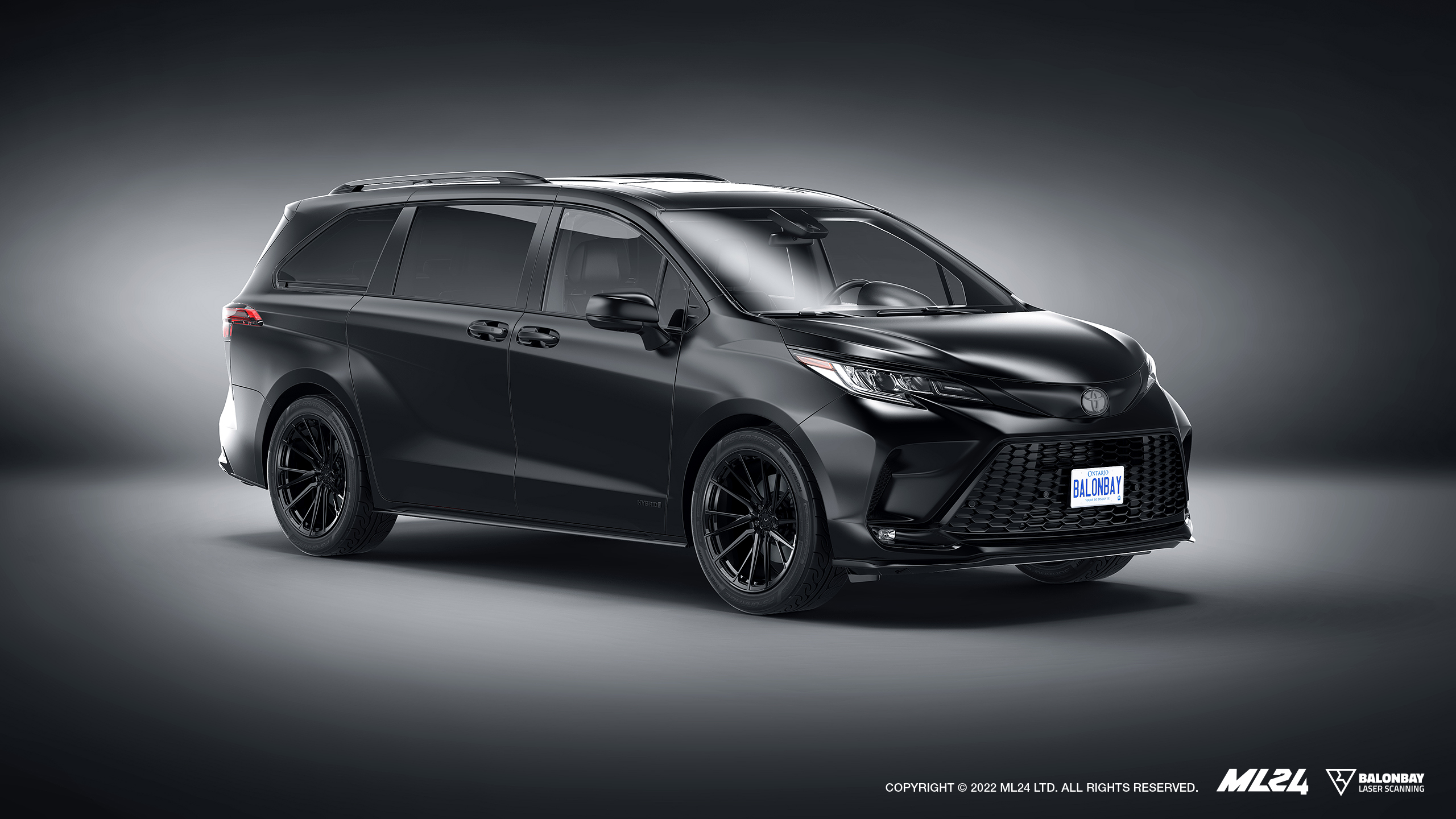 2022 Toyota Sienna XSE AWD Triad Van 3D Renderings Ps-Garage