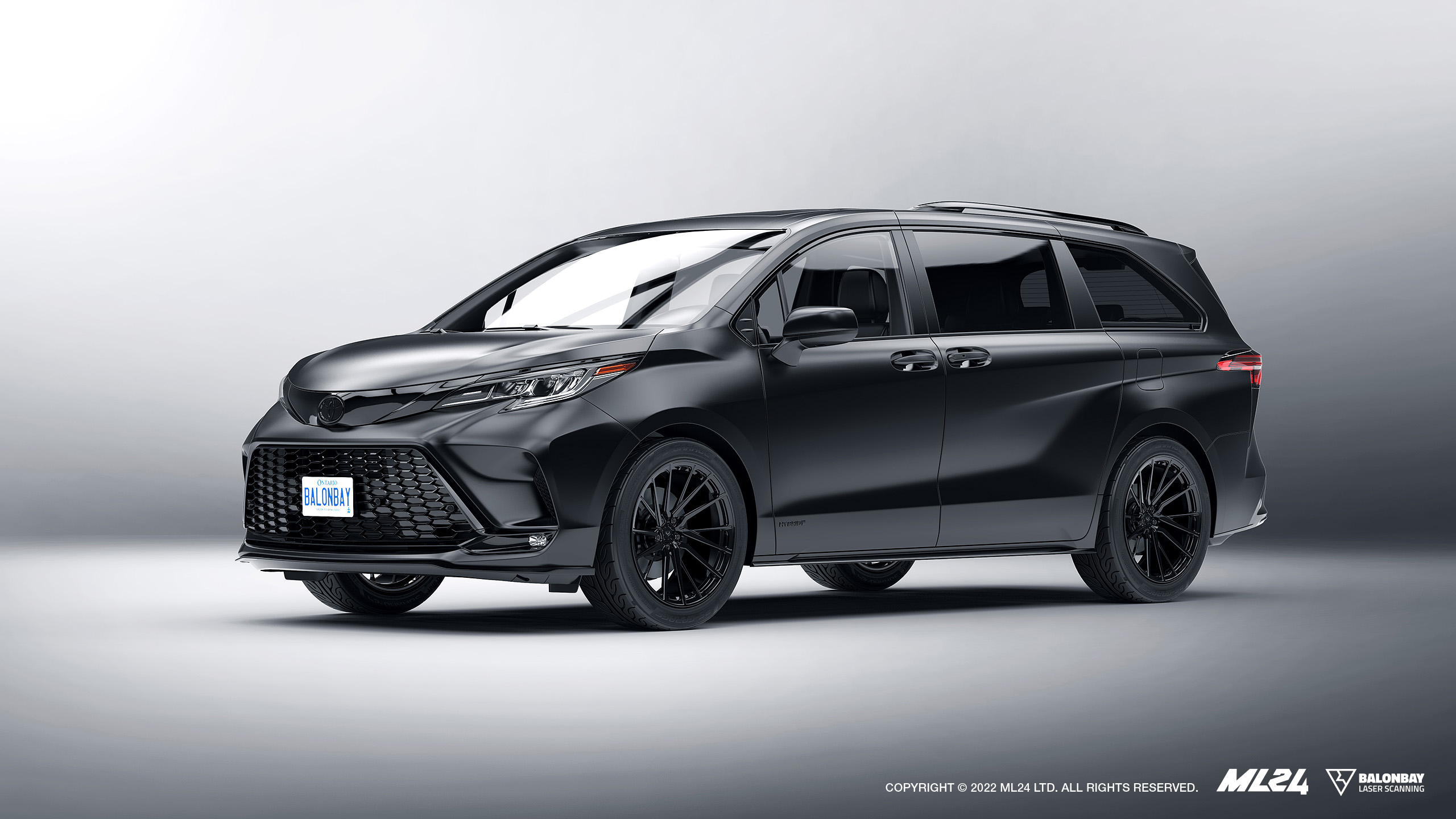 2022 Toyota Sienna XSE AWD Triad Van 3D Renderings Ps-Garage